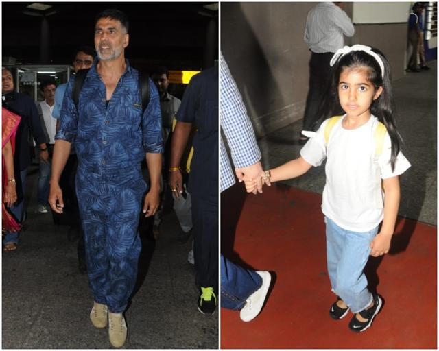 Akshay Kumar’s daughter Nitara looks quite like her daddy. Akshay Kumar’s daughter Nitara looks quite like her daddy.