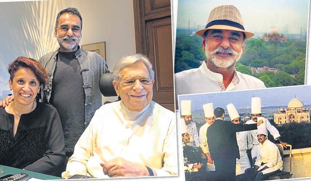(LtoR) Chef Vineet Bhatia with wife Rashima and Biki Oberoi; Bhatia tries to recreate a 1988 photo. (LtoR) Chef Vineet Bhatia with wife Rashima and Biki Oberoi; Bhatia tries to recreate a 1988 photo.