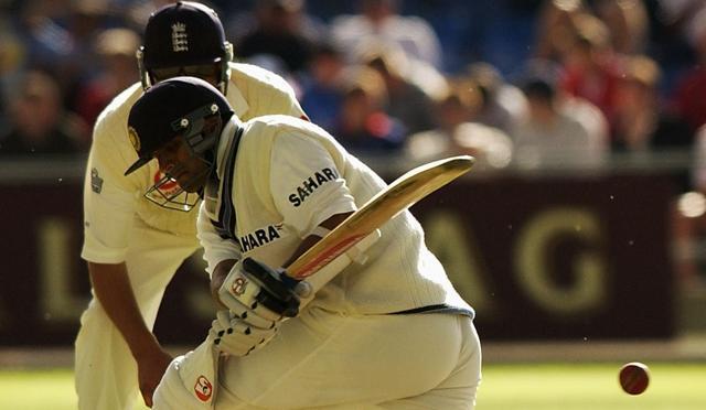 LEEDS - AUGUST 22: Rahul Dravid of India hits for four runs during the third Test match at Headingley in Leeds on August 22, 2002. (Getty Images) LEEDS - AUGUST 22: Rahul Dravid of India hits for four runs during the third Test match at Headingley in Leeds on August 22, 2002. (Getty Images)