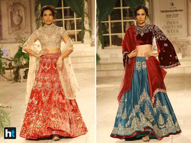 There was a fresh sense of polish, timelessness, and romanticism throughout the collection. (Raajessh Kashyap/HT Photo) There was a fresh sense of polish, timelessness, and romanticism throughout the collection. (Raajessh Kashyap/HT Photo)
