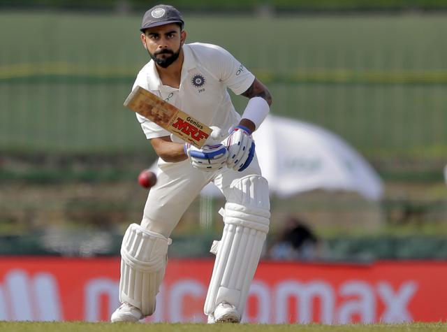 Virat Kohli steadied the Indian innings after they lost early wickets against Essex. (AP)