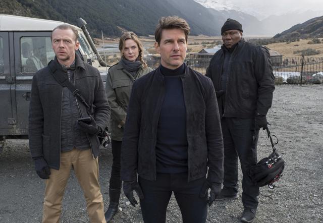 Simon Pegg, Rebecca Ferguson, Tom Cruise and Ving Rhames in a scene from Mission: Impossible - Fallout. (AP)