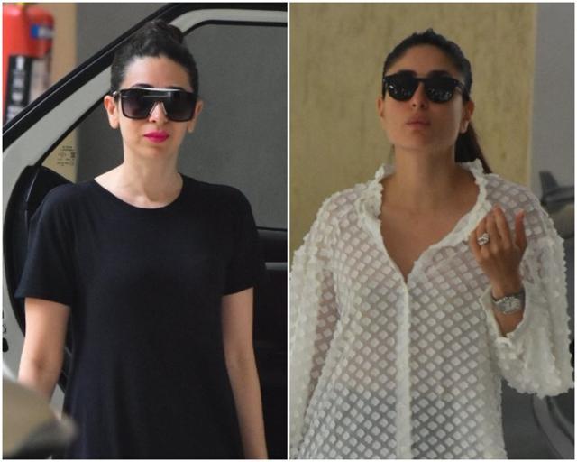Kareena Kapoor, Karisma Kapoor at mother Babita’s house. Kareena Kapoor, Karisma Kapoor at mother Babita’s house.