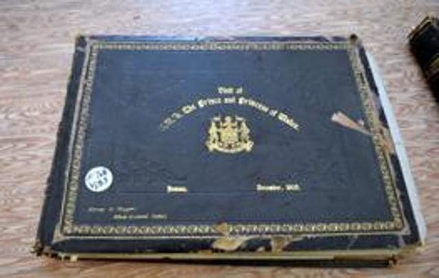 A century-old visitors book A century-old visitors book