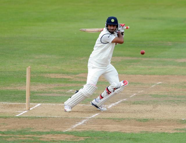 Cheteshwar Pujara in action during the 2014 Test series against England. (Getty Images) Cheteshwar Pujara in action during the 2014 Test series against England. (Getty Images)