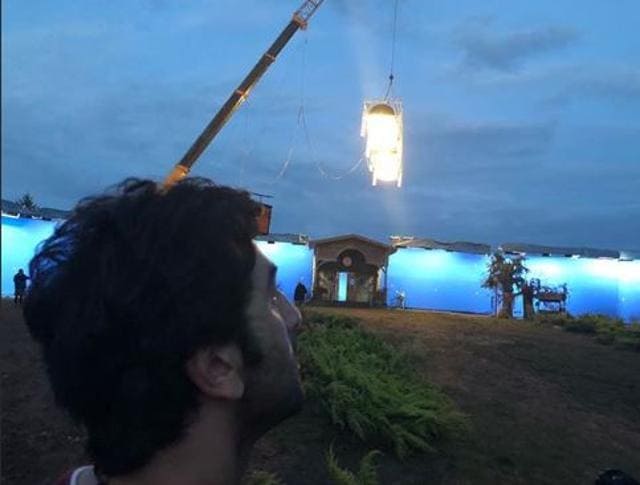 Ranbir Kapoor on sets of Brahmastra in Bulgaria. (Instagram)