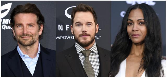 This combination photo shows Guardians of the Galaxy actors, from left, Bradley Cooper, Chris Pratt and Zoe Saldana, who, along with six other main cast members, have issued an open letter in support of ousted director James Gunn. (AP) This combination photo shows Guardians of the Galaxy actors, from left, Bradley Cooper, Chris Pratt and Zoe Saldana, who, along with six other main cast members, have issued an open letter in support of ousted director James Gunn. (AP)
