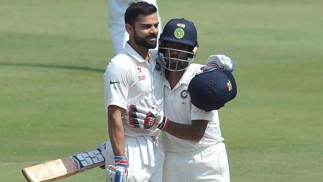 Virat Kohli became the first batsman to score 4 double hundreds in 4 consecutive series. (PTI) Virat Kohli became the first batsman to score 4 double hundreds in 4 consecutive series. (PTI)