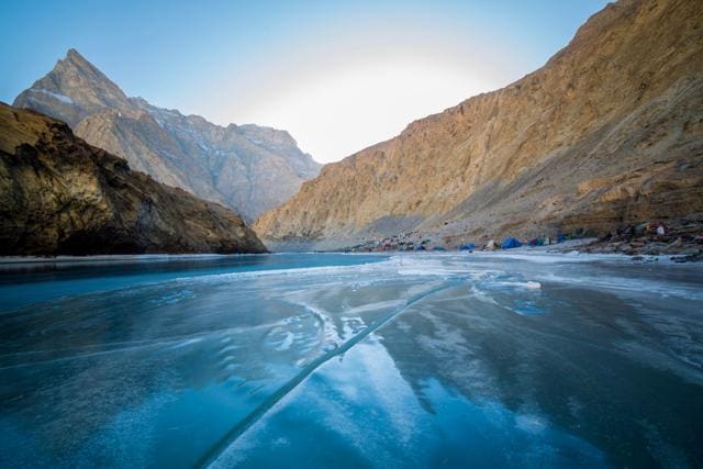 Frozen river. (Shutterstock) Frozen river. (Shutterstock)