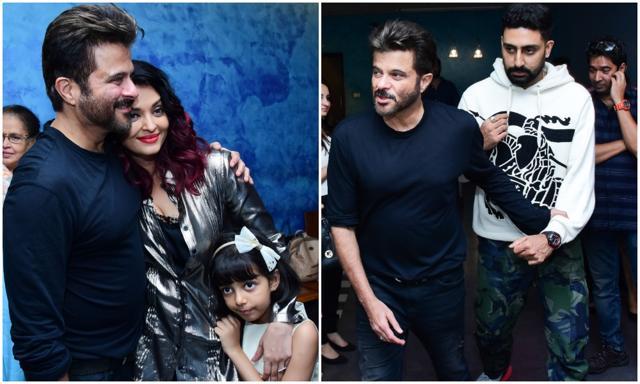 Anil Kapoor with Abhishek Bachchan and Aishwarya Rai Bachchan. Anil Kapoor with Abhishek Bachchan and Aishwarya Rai Bachchan.