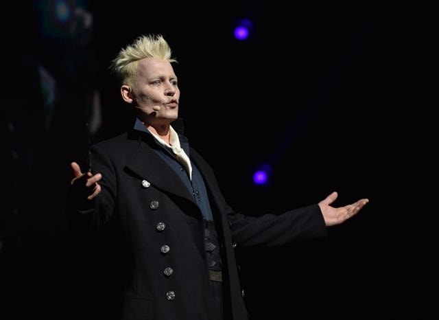 Johnny Depp participates in the Warner Bros. Theatrical Panel for Fantastic Beasts: The Crimes of Grindelwald during Comic Con in San Diego, July 21. (AFP) Johnny Depp participates in the Warner Bros. Theatrical Panel for Fantastic Beasts: The Crimes of Grindelwald during Comic Con in San Diego, July 21. (AFP)