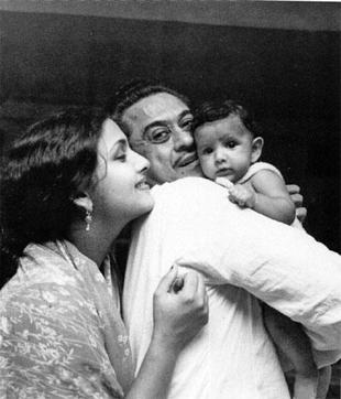 A file photo of Sumit with his parents Leena Chandravarkar and Kishore Kumar. A file photo of Sumit with his parents Leena Chandravarkar and Kishore Kumar.