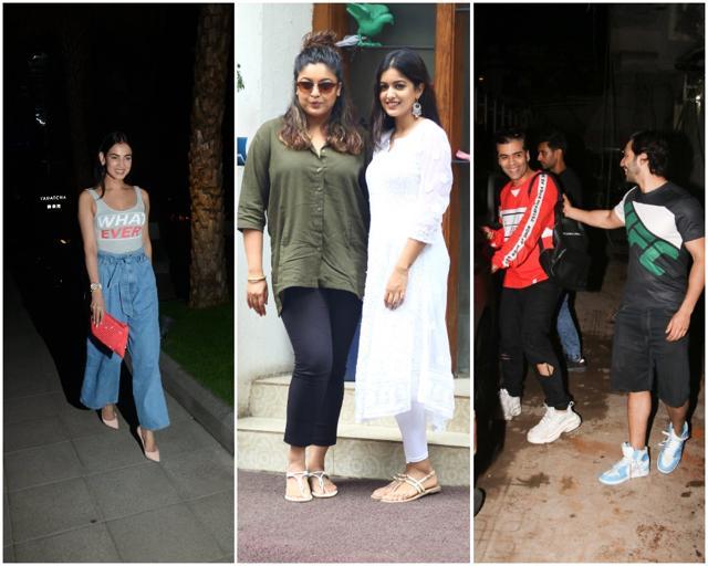 Sonal Chauhan at Bandra Kurla Complex, Tanushree Dutta with Ishta Dutta and Varun Dhawan and Karan Johar at the gym respectively. Sonal Chauhan at Bandra Kurla Complex, Tanushree Dutta with Ishta Dutta and Varun Dhawan and Karan Johar at the gym respectively.