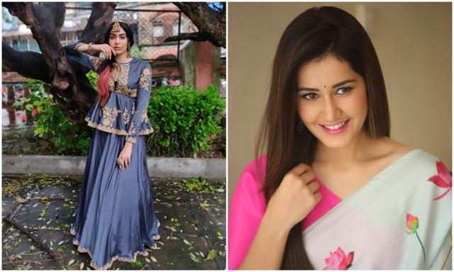 Actors Adah Sharma and Raashi Khanna, who work in film industries down south, at their respective photoshoots. Actors Adah Sharma and Raashi Khanna, who work in film industries down south, at their respective photoshoots.