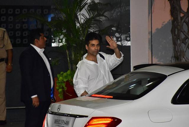 Karan Johar spotted at Kalina too.