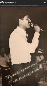 Priyanka Chopra shared this throwback picture of her father on Instagram. (Instagram)