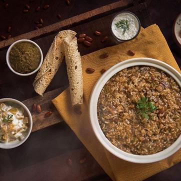 Also on the Neel festival menu is a Pahadi Khichdi, made from unpolished short-grained rice cooked to creaminess with red kidney beans. Also on the Neel festival menu is a Pahadi Khichdi, made from unpolished short-grained rice cooked to creaminess with red kidney beans.