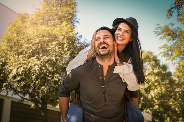You’re in a healthy relationship, if you can still make each other laugh. (Shutterstock) You’re in a healthy relationship, if you can still make each other laugh. (Shutterstock)