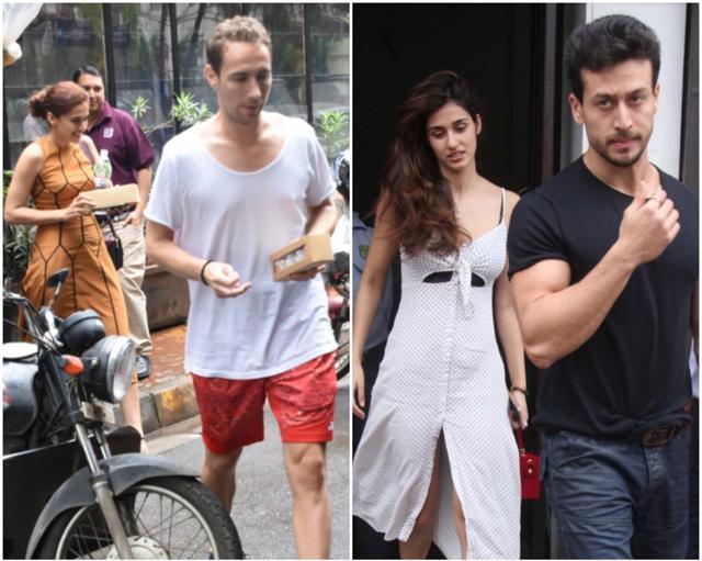 Taapsee Pannu with her rumoured boyfriend (said to be a badminton player) and Tiger Shroff and Disha Patani seem to be having a nice time Taapsee Pannu with her rumoured boyfriend (said to be a badminton player) and Tiger Shroff and Disha Patani seem to be having a nice time