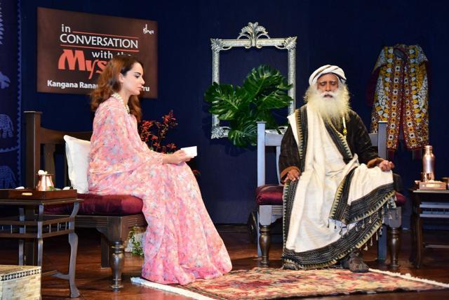 Kangana Ranaut and Sadhguru Jaggi Vasudev spoke on a variety of subjects ranging from nationalism, cow vigilantism and liberals. (IANS) Kangana Ranaut and Sadhguru Jaggi Vasudev spoke on a variety of subjects ranging from nationalism, cow vigilantism and liberals. (IANS)