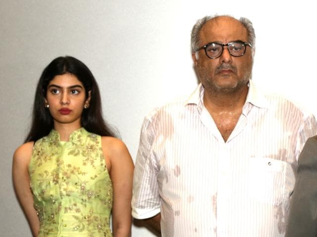 Boney Kapoor along with his daughter Khushi Kapoor attends a special event to mark Sridevi’s birthday. (IANS) Boney Kapoor along with his daughter Khushi Kapoor attends a special event to mark Sridevi’s birthday. (IANS)