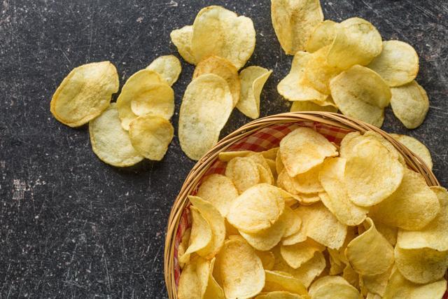 Salted foods, such as chips and fries, raise sodium levels which can, in turn, increase your blood pressure as well as cause dehydration and skin sagging. (Shutterstock) Salted foods, such as chips and fries, raise sodium levels which can, in turn, increase your blood pressure as well as cause dehydration and skin sagging. (Shutterstock)