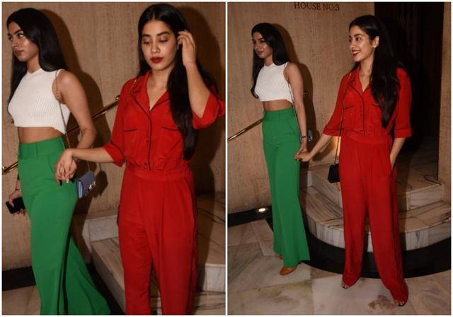 Khushi Kapoor and sister Janhvi Kapoor make heads turn. Khushi Kapoor and sister Janhvi Kapoor make heads turn.