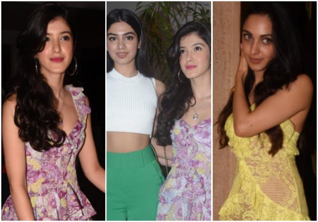 Shanaya Kapoor, Khushi Kapoor and Kiara Advani add the zing to the party. Shanaya Kapoor, Khushi Kapoor and Kiara Advani add the zing to the party.