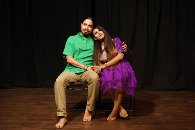 A scene from the play The Language of Illiteracy, directed by Vikalp Mudgal.