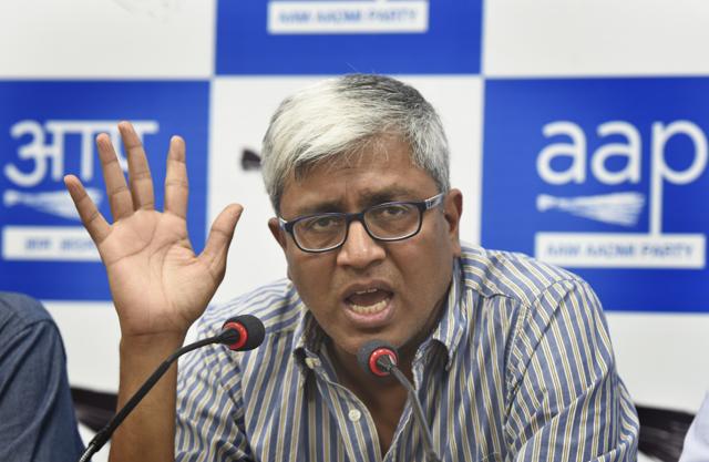 Ashutosh from AAP. (Hindustan Times) Ashutosh from AAP. (Hindustan Times)