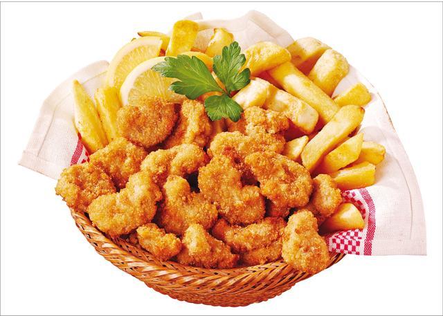 Scampi and chips is made with any kind of prawn or shrimp that is available (Shutterstock)
