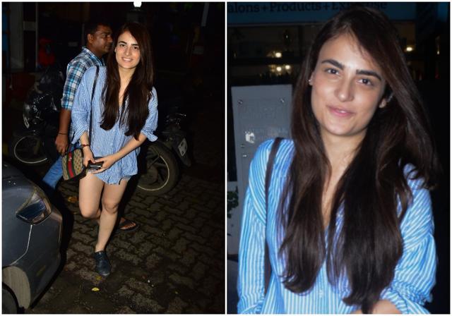 Pataakha actor Radhika Madan spotted at B Blunt, Khar. Pataakha actor Radhika Madan spotted at B Blunt, Khar.