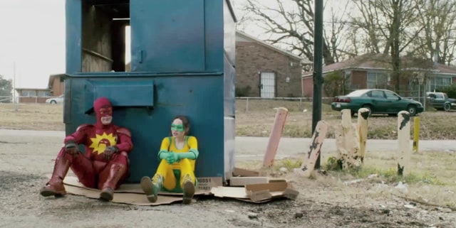Rainn Wilson and Ellen Page in a still from Super.