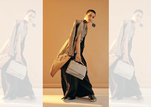 Pants, waistcoat and jacket, Rishta by Arjun Saluja; earrings, Varnika Arora; footwear, Onitsuka Tiger; bag, Da Milano (Farhan Hussain) Pants, waistcoat and jacket, Rishta by Arjun Saluja; earrings, Varnika Arora; footwear, Onitsuka Tiger; bag, Da Milano (Farhan Hussain)