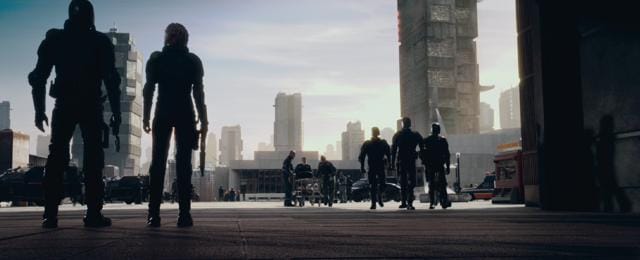 Mega City One, in a still from Dredd. Mega City One, in a still from Dredd.