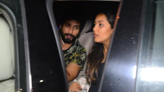Mira Rajput and Shahid Kapoor interact. Mira Rajput and Shahid Kapoor interact.
