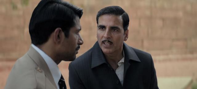Vineet Kumar Singh plays a hockey player in Gold. Seen here with Akshay Kumar in a scene from the film. (Instagram)