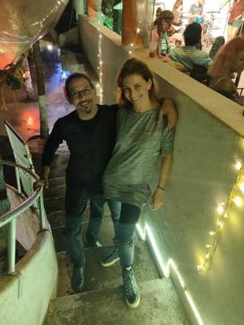 Faiz Dadarkar with DJ Kira