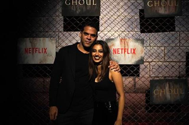 Vikramaditya Motwane and Radhika Apte pose at the Ghoul premiere. (Netflix) Vikramaditya Motwane and Radhika Apte pose at the Ghoul premiere. (Netflix)