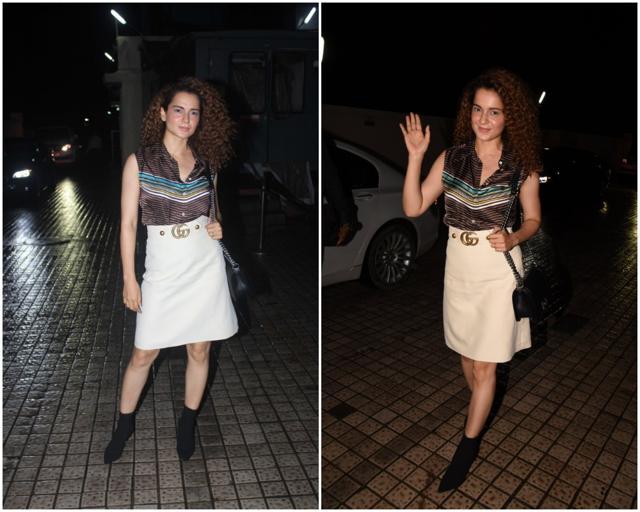Kangana Ranaut seen at PVR Juhu. Kangana Ranaut seen at PVR Juhu.