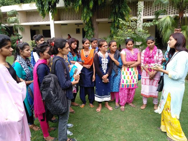 Bhavisha Buddhadeo, entrepreneur, who has been conducting eco-friendly rakhi making workshops in schools, Colleges, and various NGOs. Bhavisha Buddhadeo, entrepreneur, who has been conducting eco-friendly rakhi making workshops in schools, Colleges, and various NGOs.