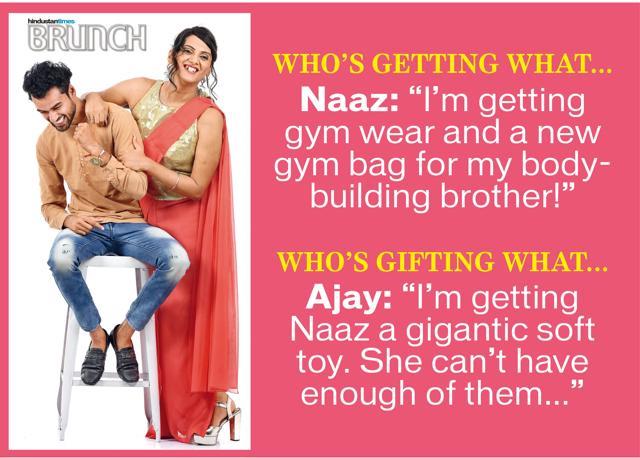 Naaz is the mentor. Ajay – the protective brother! (On Ajay: Shirt, self designed; jeans, Levi’s; shoes, Lee Cooper. On Naaz: Sari gown, Naaz Joshi; earrings, Soni Sapphire; shoes, Venus Steps) (Raj K Raj) Naaz is the mentor. Ajay – the protective brother! (On Ajay: Shirt, self designed; jeans, Levi’s; shoes, Lee Cooper. On Naaz: Sari gown, Naaz Joshi; earrings, Soni Sapphire; shoes, Venus Steps) (Raj K Raj)