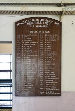 The list of toppers at the Metallurgical Engineering department of IIT Kharagpur bears Sundar Pichai’s name as the topper for the batch of 1993. But IIT remembers him as P Sundarajan, rather than Sundar Pichai. (Shuvankur/HT Photo)