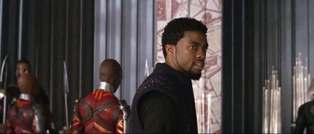 Chadwick Boseman as King T’challa in Avengers Infinity War.