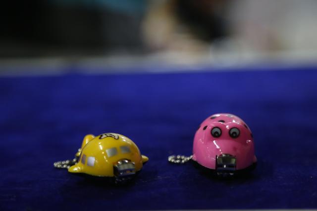 Gues what are these? Shaped like miniature animals, these are nail cutters! Price: 
₹50 each; Stall: H7B-61. (PHOTO: AMAL KS/HT)