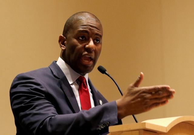 Democratic candidate Andrew Gillum speaks at a Florida League of Cities Gubernatorial Candidates Forum in Hollywood, Florida, August 15, 2018. (Reuters File Photo) Democratic candidate Andrew Gillum speaks at a Florida League of Cities Gubernatorial Candidates Forum in Hollywood, Florida, August 15, 2018. (Reuters File Photo)