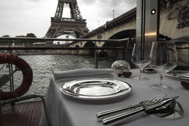 French chef Alain Ducasse's new boat restaurant, the Ducasse sur Seine. (AFP) French chef Alain Ducasse's new boat restaurant, the Ducasse sur Seine. (AFP)