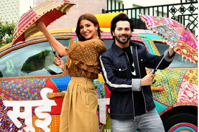 Actors Varun Dhawan and Anushka Sharma during the promotions of their upcoming film Sui Dhaaga, in Jaipur on Aug 27, 2018. (IANS) Actors Varun Dhawan and Anushka Sharma during the promotions of their upcoming film Sui Dhaaga, in Jaipur on Aug 27, 2018. (IANS)