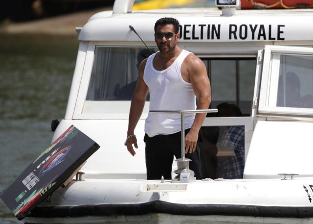 Salman Khan arrives to launch the 12th Edition of Big Boss at Coco Beach, in North Goa. (IANS) Salman Khan arrives to launch the 12th Edition of Big Boss at Coco Beach, in North Goa. (IANS)