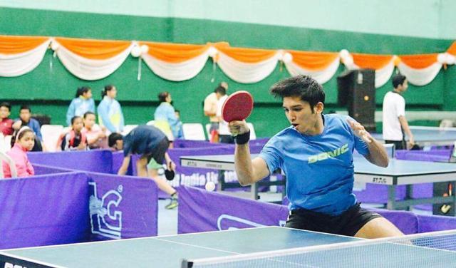 A table Tennis player of the St.Stephens College team A table Tennis player of the St.Stephens College team